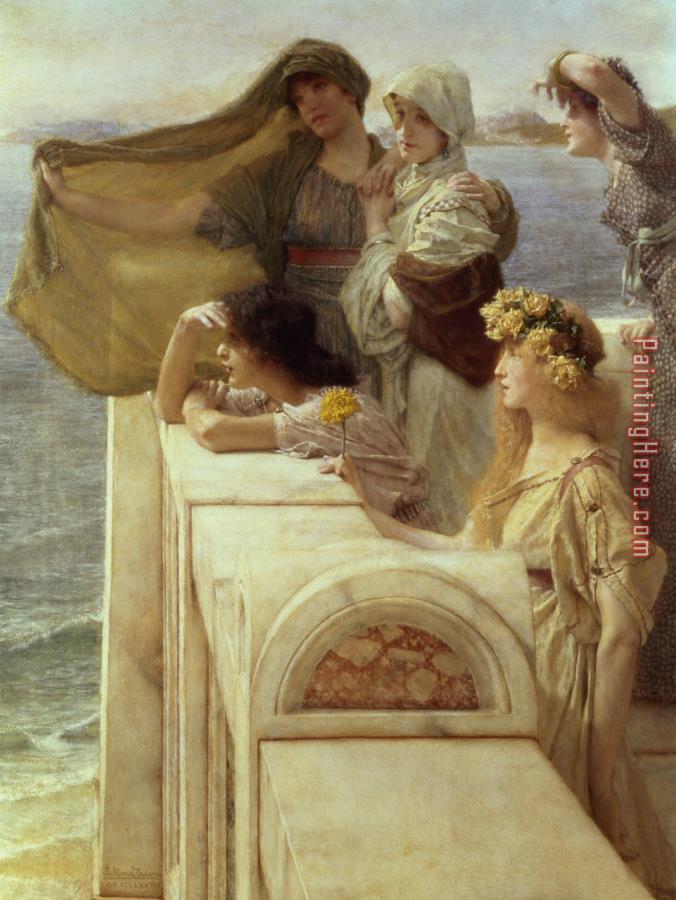 Sir Lawrence Alma-Tadema At Aphrodite's Cradle